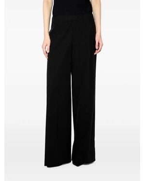 Liviana Conti Pantalon Ample À Taille Élastiquée - Black