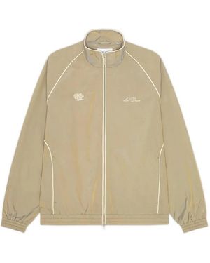 Les Deux Jack Shiny Piping Track Jacket - Natural