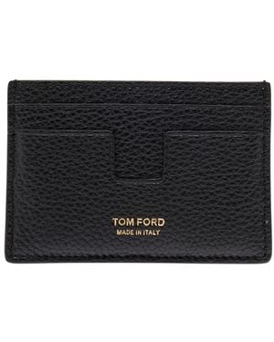Tom Ford Calf Leather Cardholder - Black