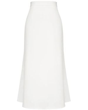 POST MERIDIEM A-Line Midi Skirt - White