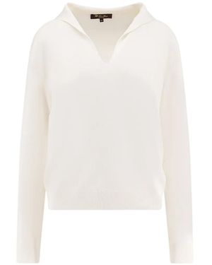 Loro Piana Siena V-Neck Sweater - White