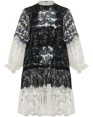 Munthe Lisso Floral-Lace Dress - Black