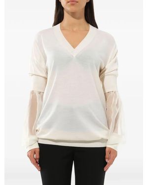Givenchy Trui Met Doorlopende Mouw - Wit