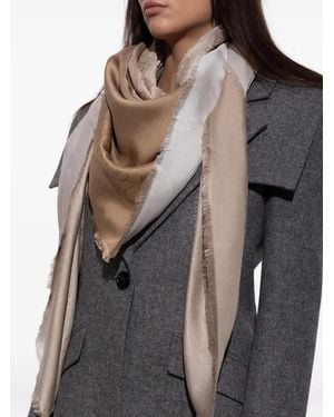 Ferragamo Écharpe À Motif En Jacquard - Gris