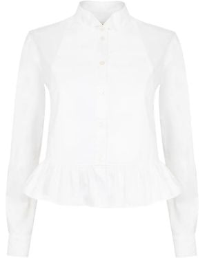 Temperley London June Peplum-Detail Shirt - White