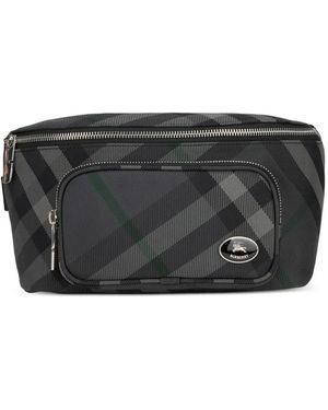 Burberry Marsupio A Quadri - Nero