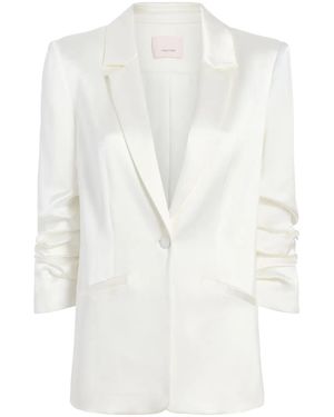 Cinq À Sept Kylie Notched-Lapels Blazer - White