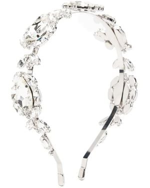 Self-Portrait Crystal-Embellished Headband - Metallic