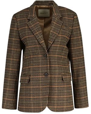 GANT Houndstooth Blazer - Green