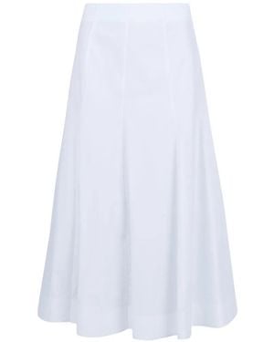 Liviana Conti Anya A-Line Midi Skirt - White
