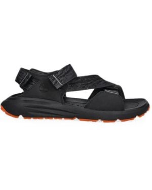 Timberland Touch-Strap Leather Sandals - Black