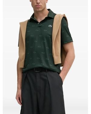 Lacoste Polo Con Stampa Coccodrillo - Verde