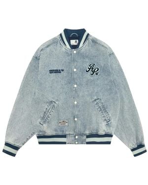 Aape By A Bathing Ape Aape Sport Logo-Detail Jacket - Blue