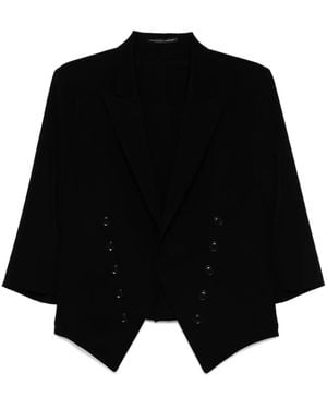Y's Yohji Yamamoto Single-Breasted Blazer - Black