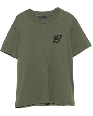 Dondup Heart-Motif T-Shirt - Green