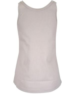 Lafayette 148 New York Scoop-Neck Tank Top - Grey