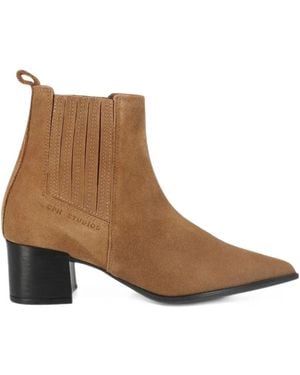 COPENHAGEN Cph298 Pointed-Toe Boots - Brown