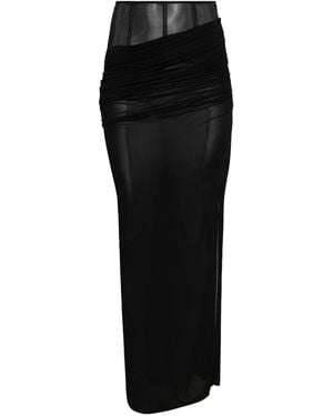 Christopher Esber Corset Draped Skirt - Black