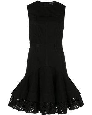 McQueen Fit And Flare Short Dress - Black