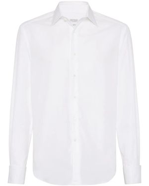 Brunello Cucinelli Klassisches Hemd - Weiß
