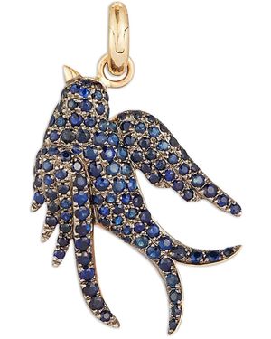 Storrow Jewelry Sapphire Birdie Charm - Blue