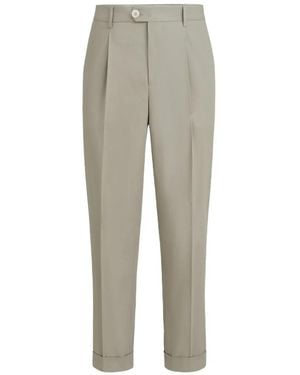 Brunello Cucinelli Pantalon Avec Plis - Grey