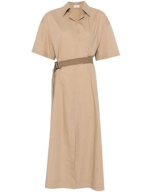 Brunello Cucinelli Midi Dresses - Natural
