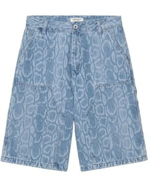 Carhartt Snake Nixon Midi Shorts - Blue