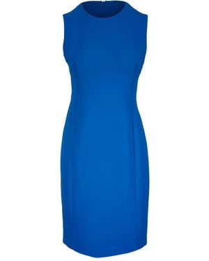 Akris Round-Neck Midi Dress - Blue