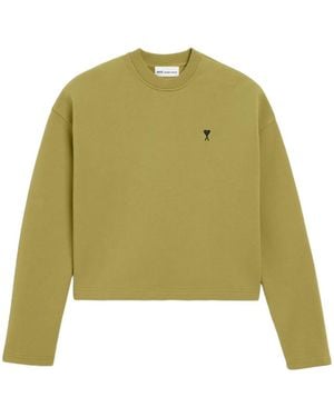 Ami Paris Sudadera Ami De Coeur Bordada - Verde
