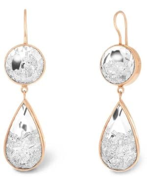 Moritz Glik Shaker Diamond Drop Earrings - White