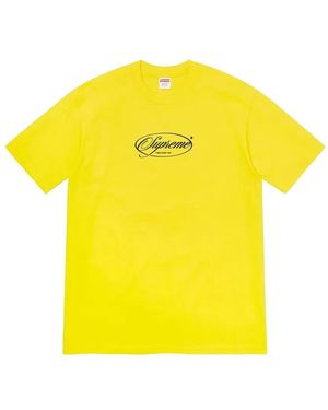 Supreme Classics Logo-Print T-Shirt - Yellow