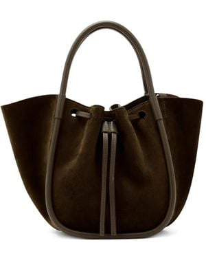 Proenza Schouler Small Drawstring-Fastening Tote Bag - Black
