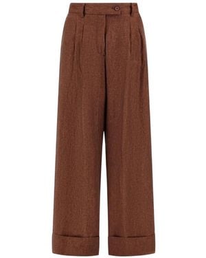 Herno Resort Tailored Trousers - Brown