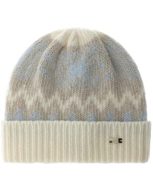 Herno Gorro De Punto En Jacquard - Gris