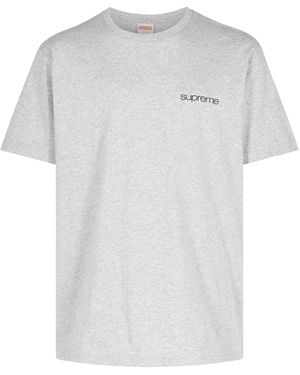 Supreme Logo-Print Cotton T-Shirt - White
