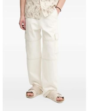 IRO Contrast-Stitch Jeans - White