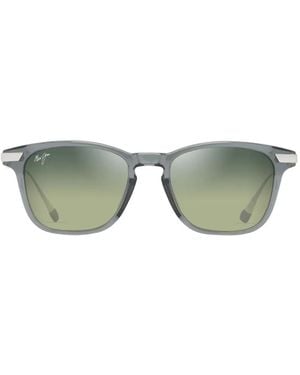 Maui Jim Manaolana Square-Frame Sunglasses - Grün