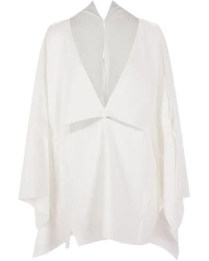 Niccolò Pasqualetti Cut-Out Panelled Shirt - White