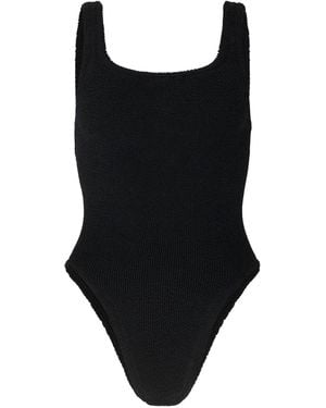 Hunza G Square-Neck Swimsuit - Black