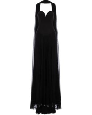 V:PM ATELIER Maddie Open-Back Maxi Dress - Black