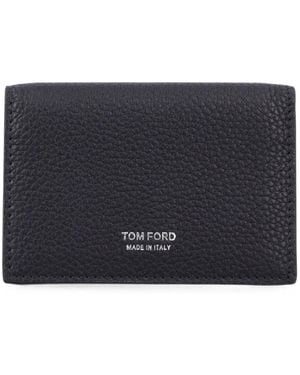 Tom Ford T Line Business Card Holder - Blue