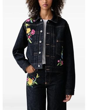 KENZO Wildflower Denim Jacket - Blue