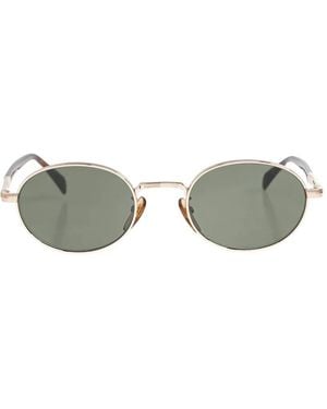 David Beckham Round Metal Sunglasses - Metallic