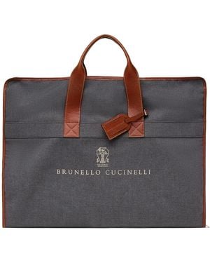 Brunello Cucinelli Bi-Fold Suit Carry Bag - Black