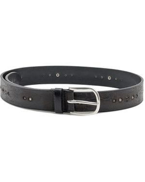 Orciani Stud-Embellished Floral-Pattern Belt - White