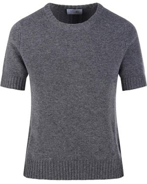 Be You Short-Sleeve Crew-Neck Sweater - Gray