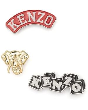 KENZO Set De Tres Pines Con Logo - Rosa