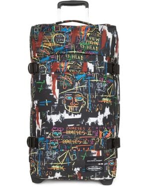 Eastpak X Basquiat Transit'R M Wheeled Holdall - White