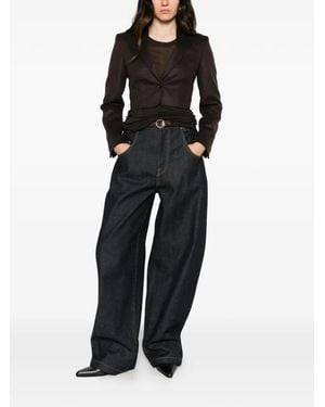 Max Mara Cropped Single-Breasted Jacket - Black